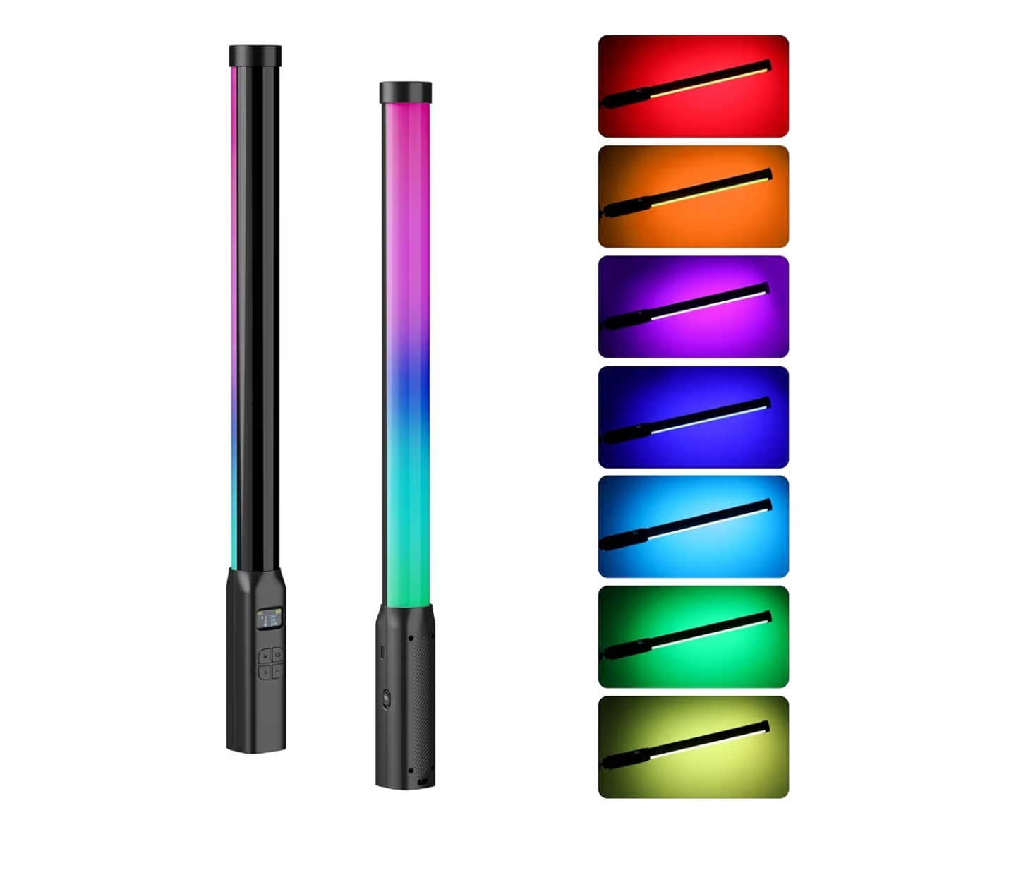 ULANZI VL119 BASTÃO DE LUZ PORTÁTIL, Luz LED RGB 360° para Fotografia e Gravação de Vídeo, Bateria 2600mAh Recarregável, Tubo de Luz 2500-9000K Ajustável com LCD